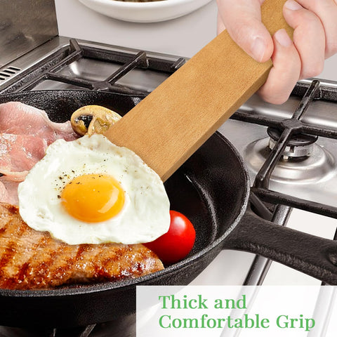 MORGLES wooden scraper ideal for delicate eggs and pancakes
