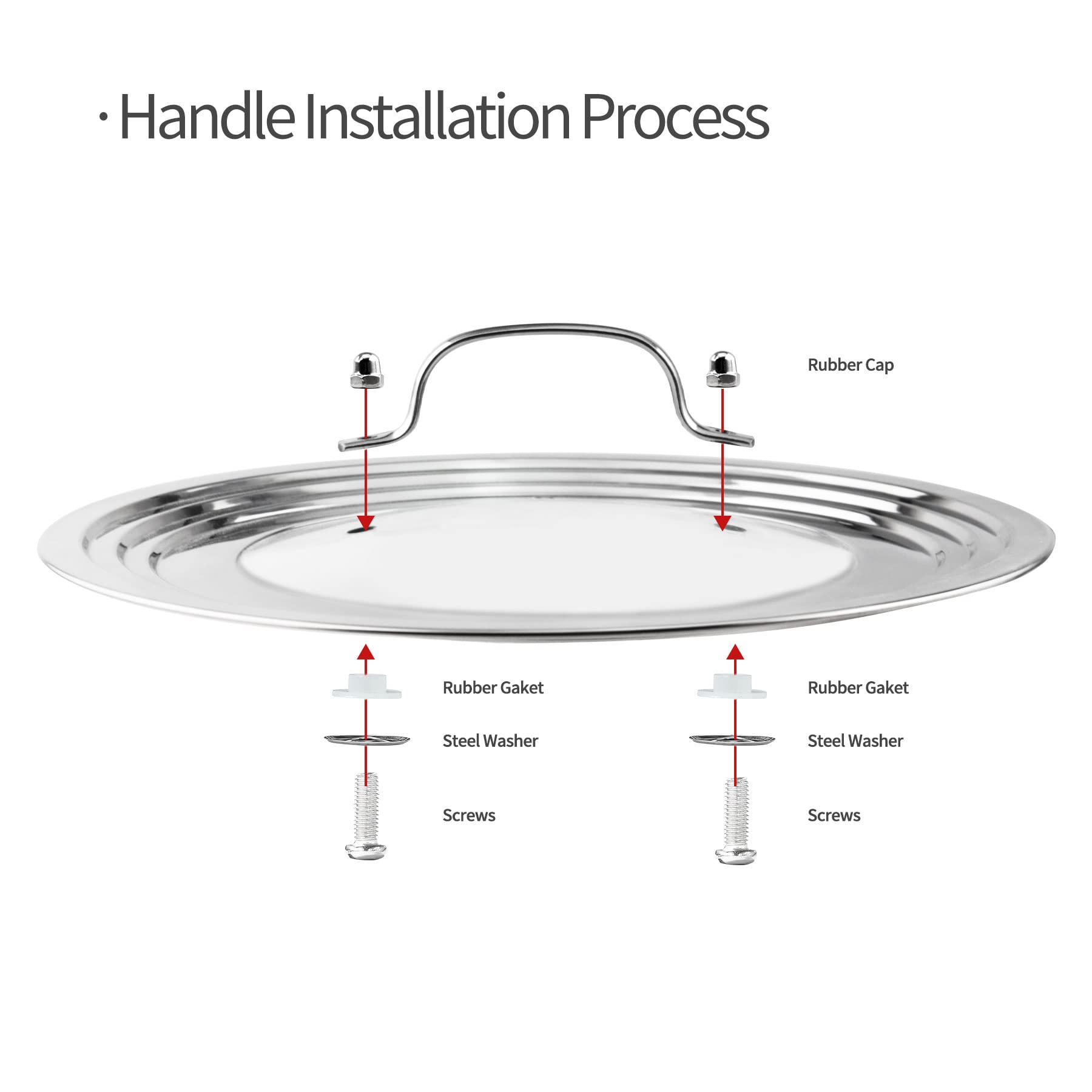 Morikavo lid with tempered glass window for quick viewing
