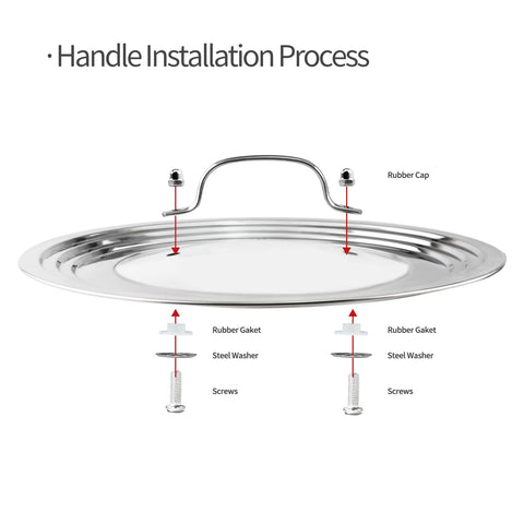 Morikavo lid with tempered glass window for quick viewing