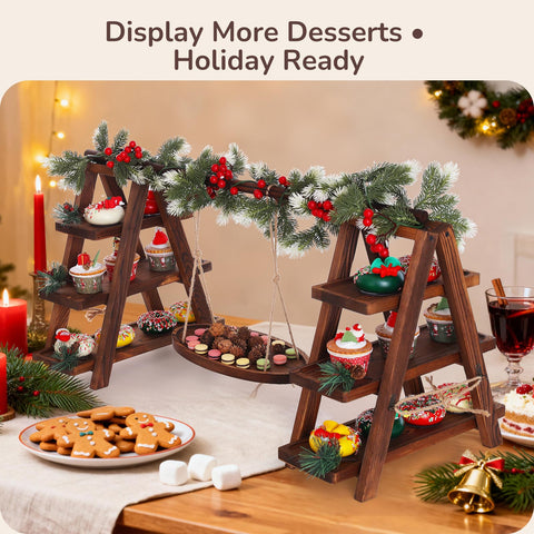 MORITECK dessert trays 5.1-inch wide ideal for cookies and pastries.