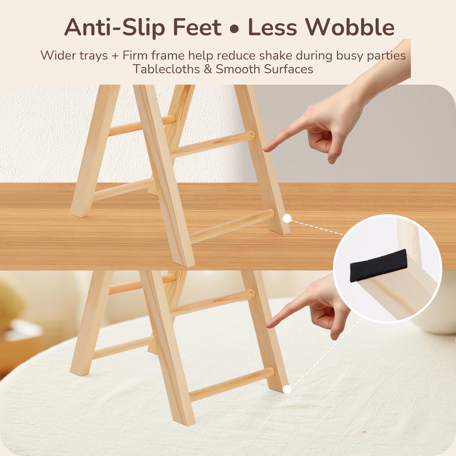 MORITECK 3-tier dessert stand afternoon tea display for refined gatherings