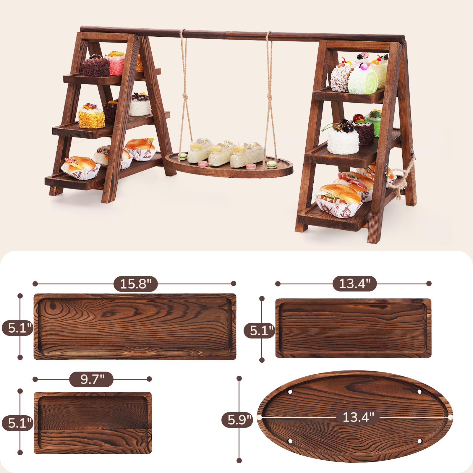 MORITECK rustic pine with torch finish adds warm natural detail.