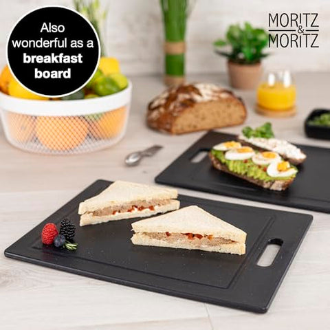 Moritz & Moritz cutting-board set includes a hanging hole for easy storage