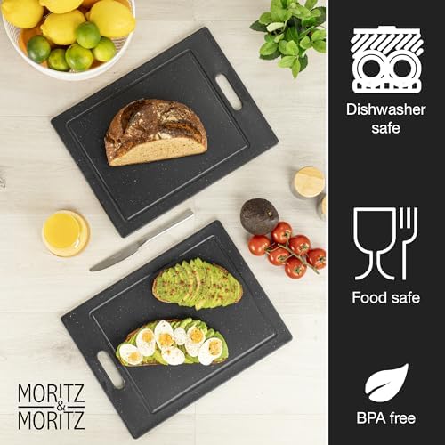 Moritz & Moritz cutting-board set with non-slip feet for stable chopping