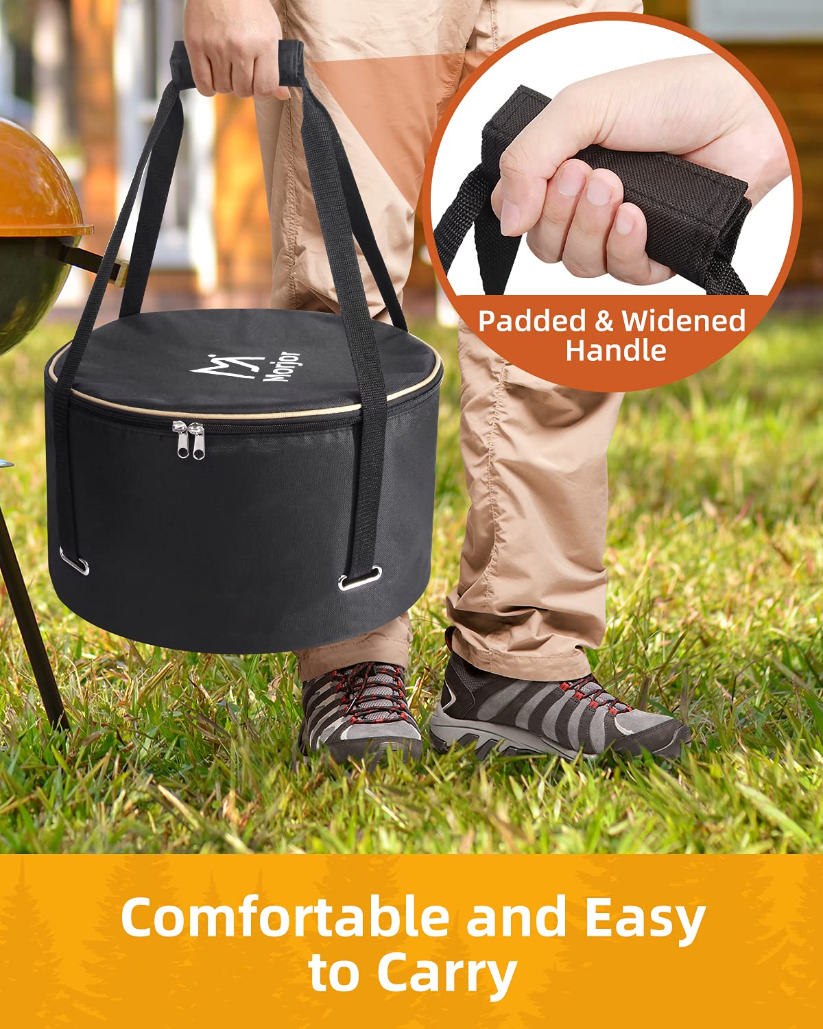Durable 600D waterproof oxford fabric protects gear in all weather
