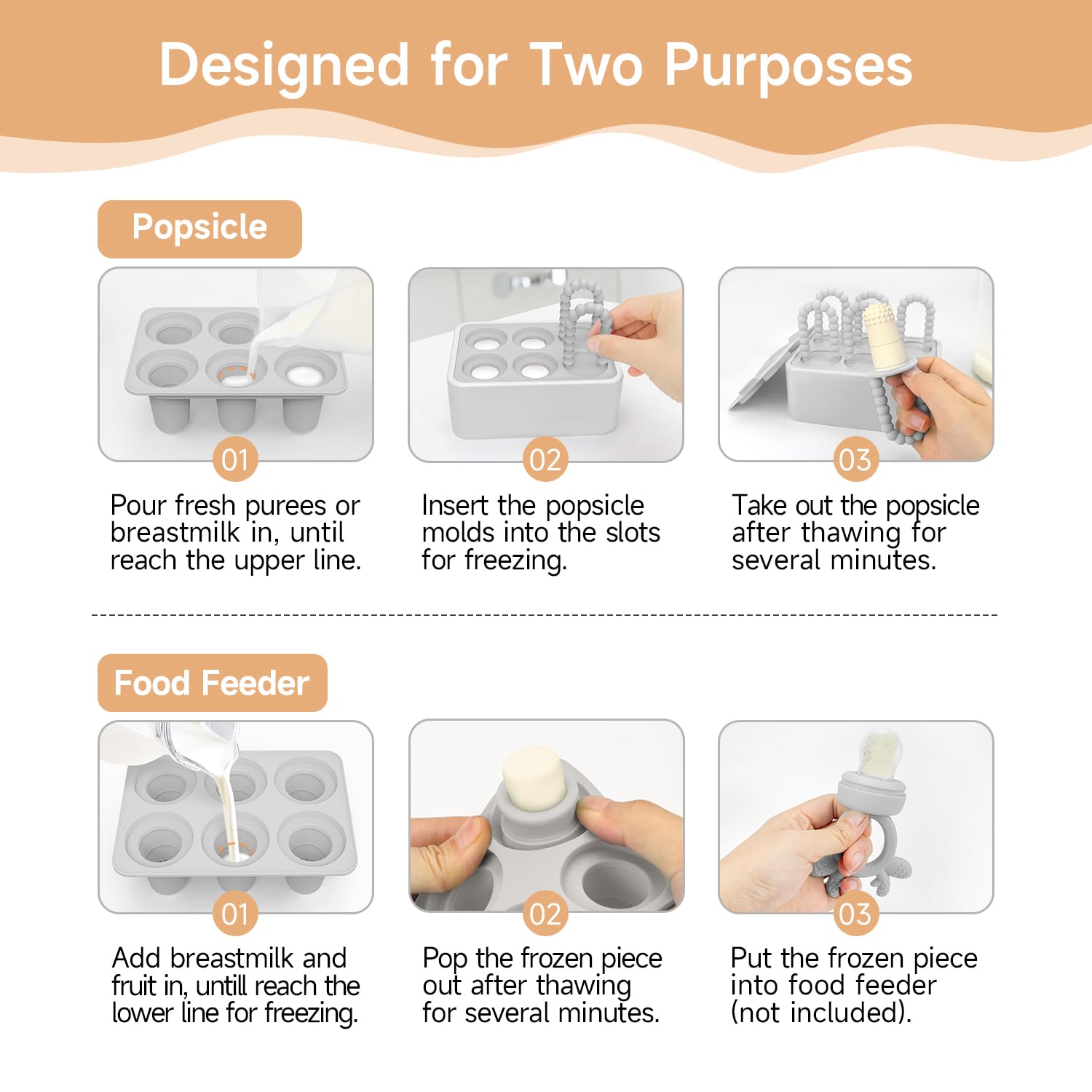 Dishwasher-safe and boil-safe for easy cleaning and sanitization