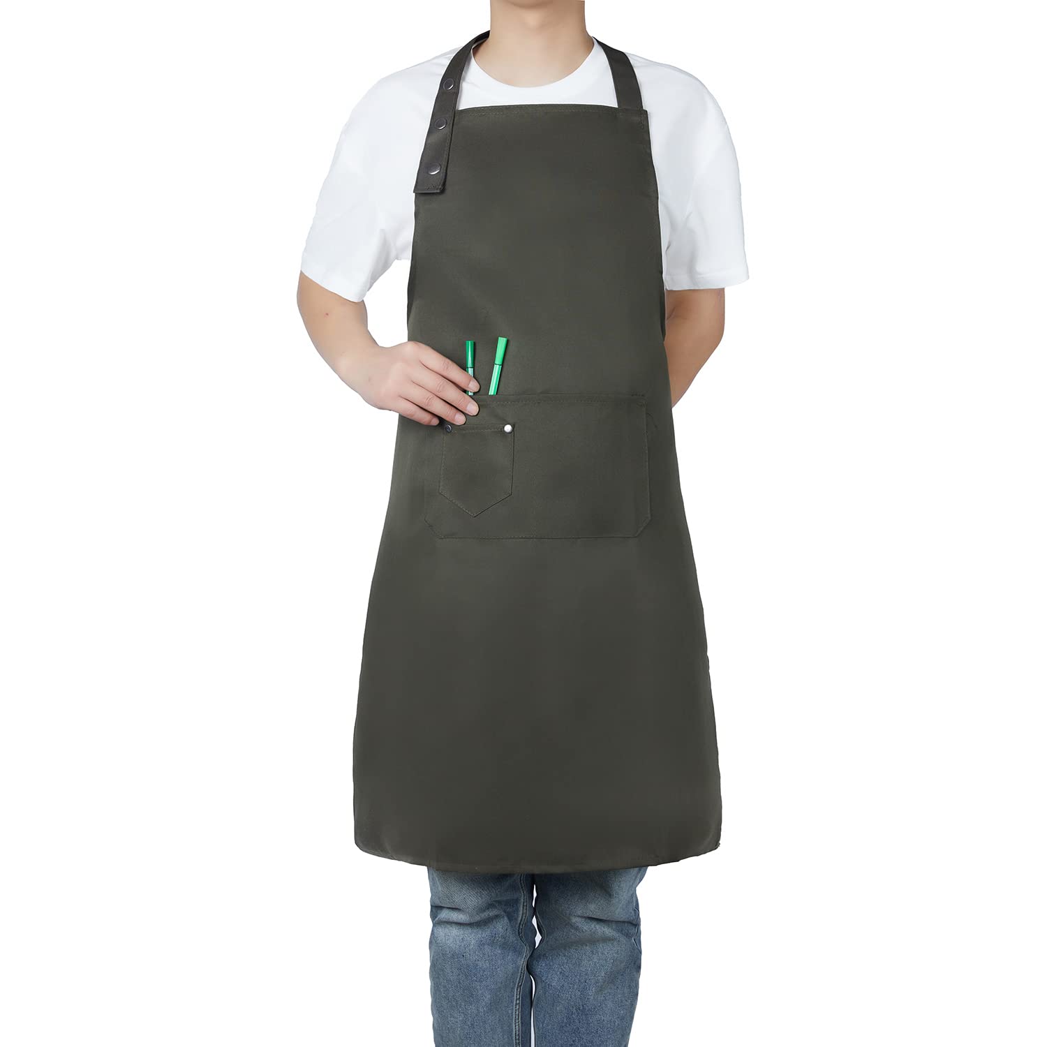 MORNITE sage green apron in kitchen supports cooking and baking tasks