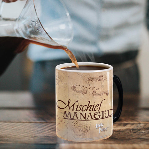Marauder's Map reveal on Morphing Mugs mug after heat activation