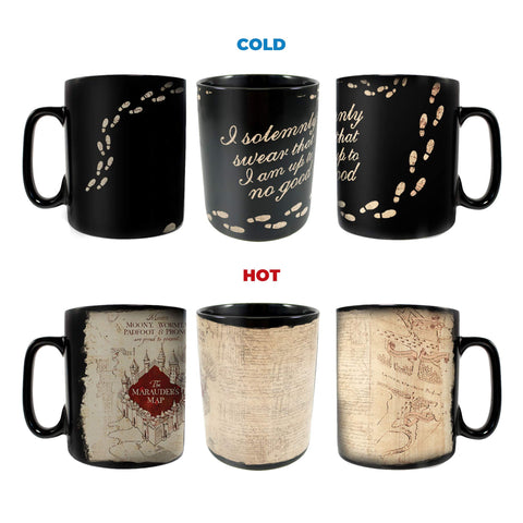 Morphing Mugs heat-sensitive mug reveals the clue map when warmed