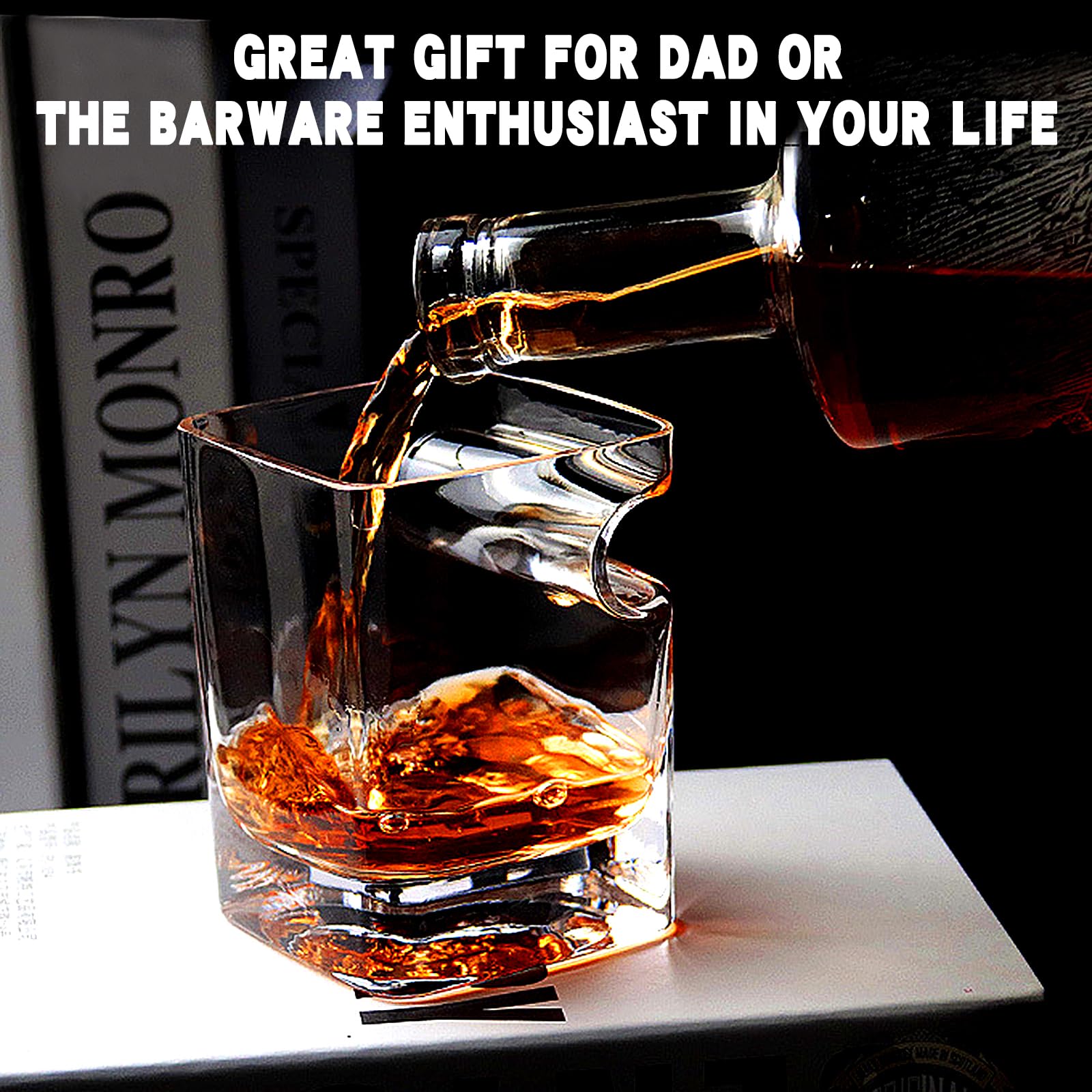 MortyGrove 12oz Old Fashioned glass with comfortable grip