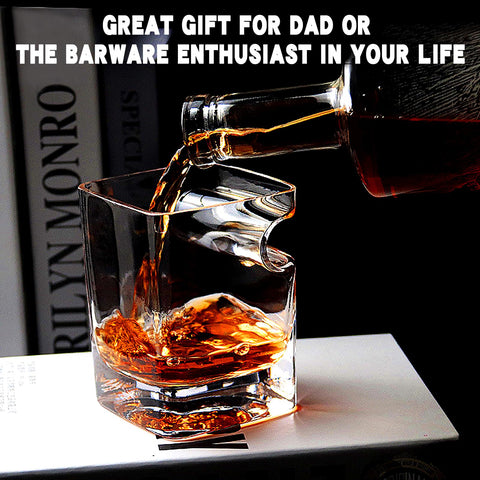 MortyGrove 12oz Old Fashioned glass with comfortable grip