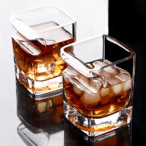 MortyGrove dual glass set pairs whiskey sipping with cigar enjoyment