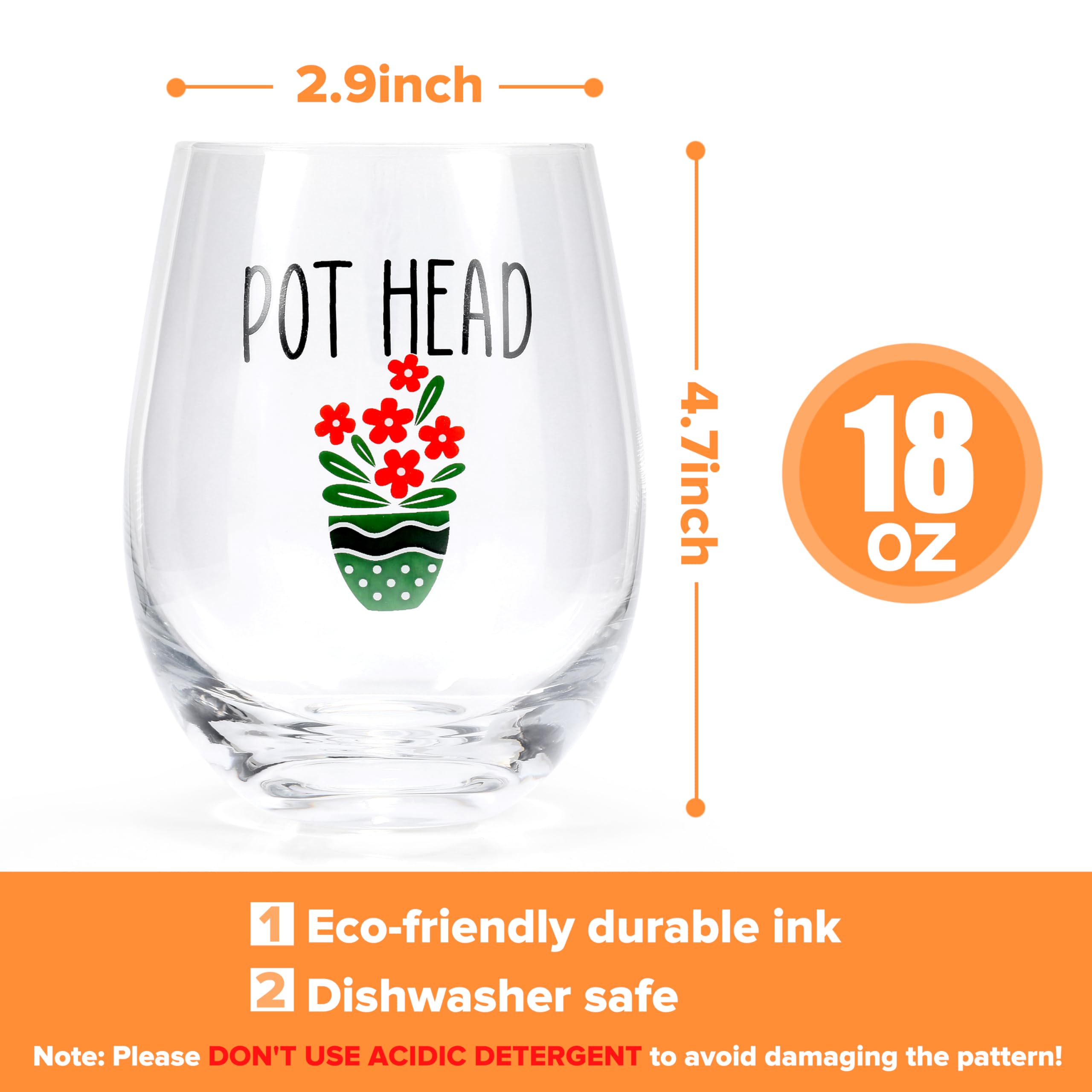 Funny cactus design on MortyGrove wine glasses adds playful charm to wine nights.