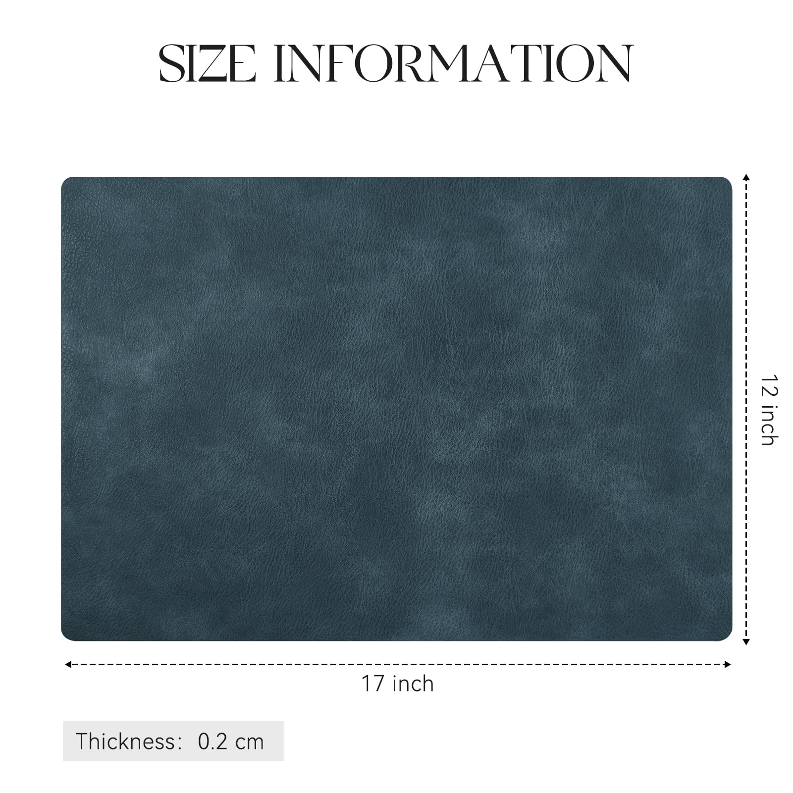 MOSAYT 2mm thick placemats protect surfaces from scratches and heat.