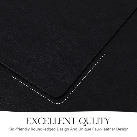 MOSAYT 2mm-thick placemats provide durable protection and quiet dining.