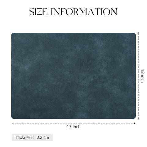 MOSAYT 2mm thick placemats protect surfaces from scratches and heat.