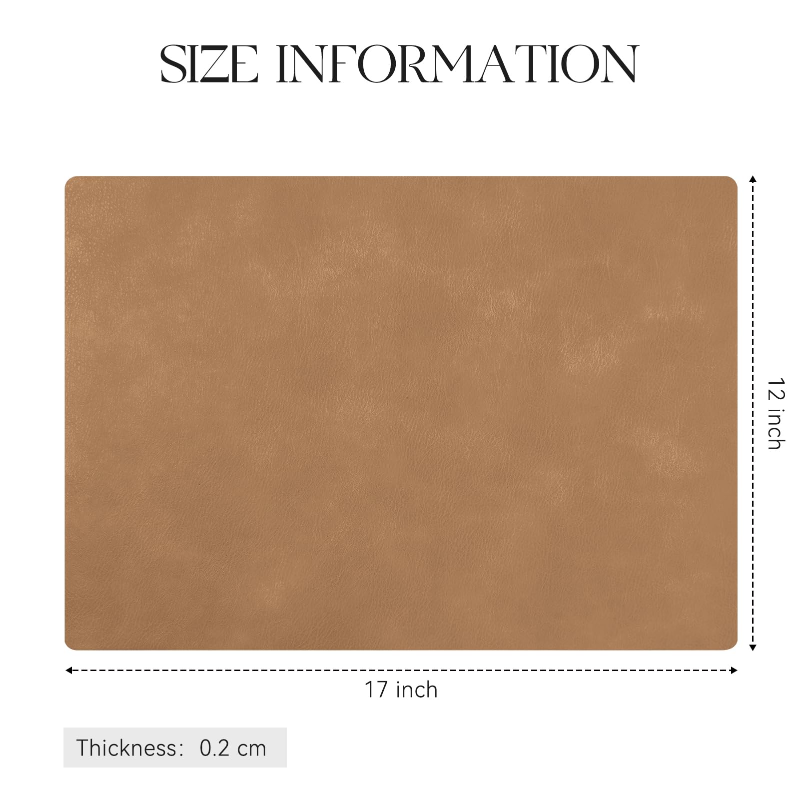MOSAYT camel color placemats elevate table decor for casual and formal meals