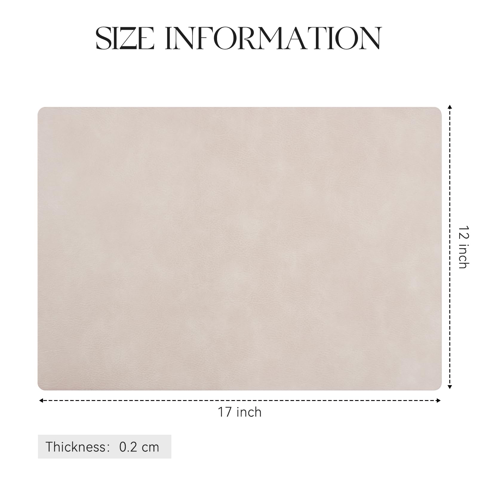 MOSAYT outdoor-dining placemats beige suitable for patio dining and picnics.