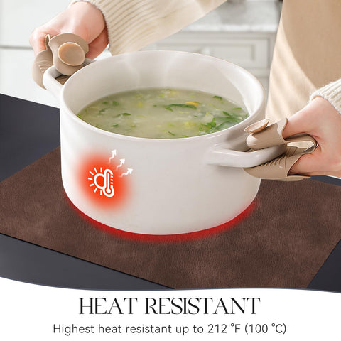 MOSAYT vinyl placemats heat resistant up to 212°F protects hot dishes