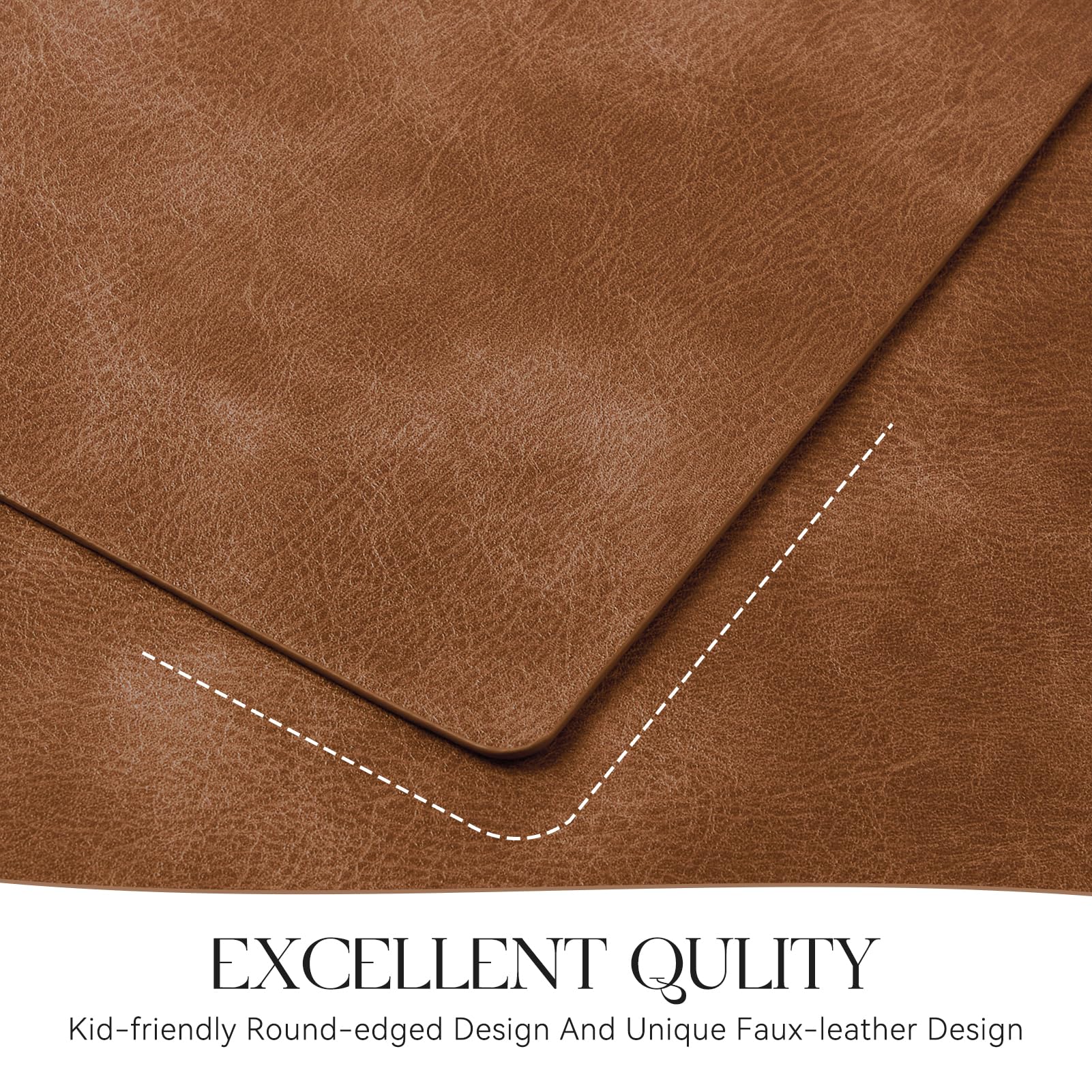 MOSAYT vinyl placemats are suitable for indoor and outdoor dining occasions.