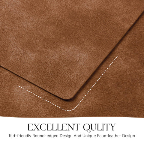 MOSAYT vinyl placemats are suitable for indoor and outdoor dining occasions.