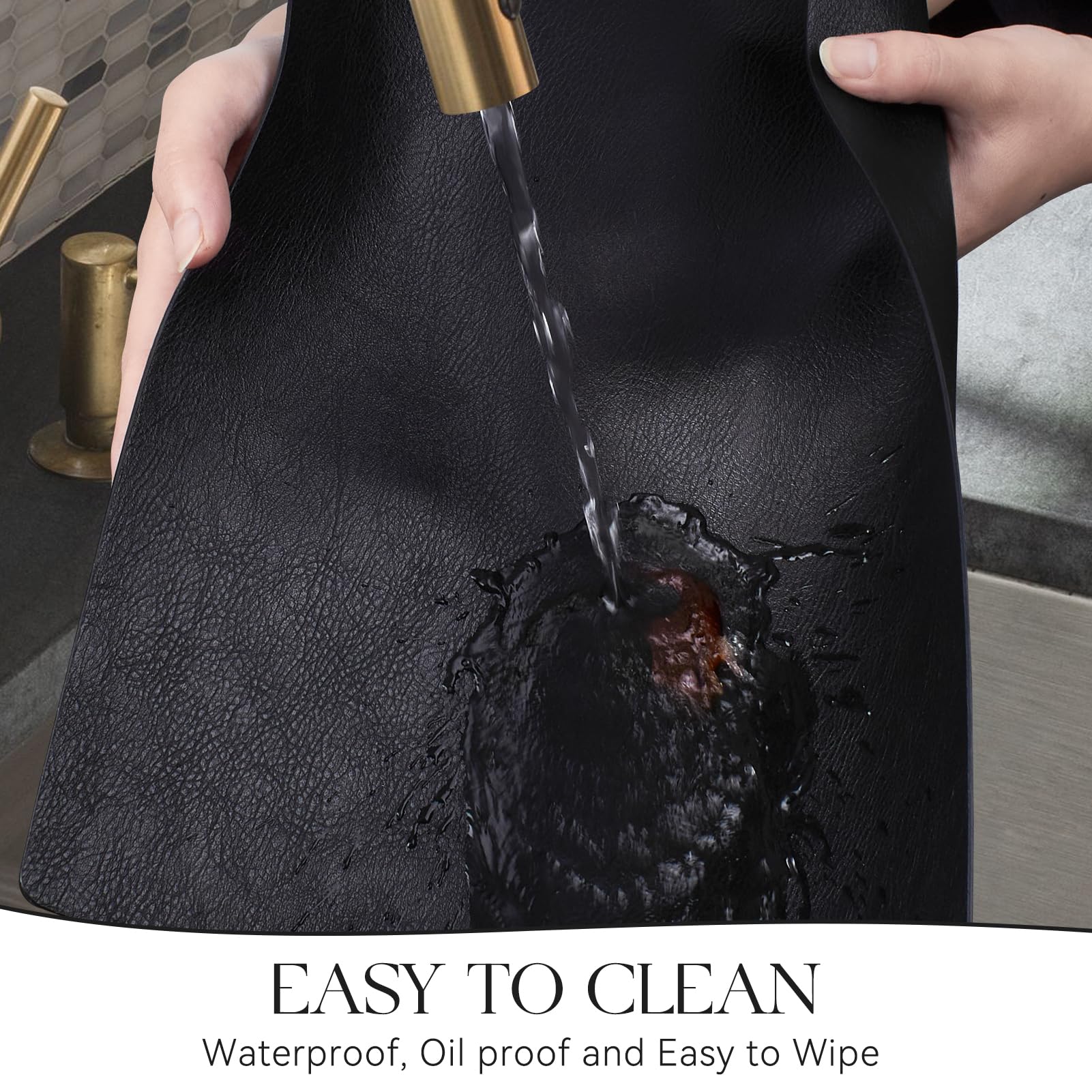 MOSAYT wipe-clean placemats dry quickly after spills for everyday use.