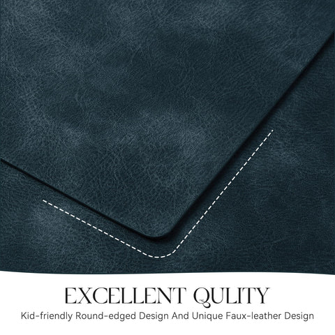 MOSAYT placemats wipe clean and dry easily after spills.