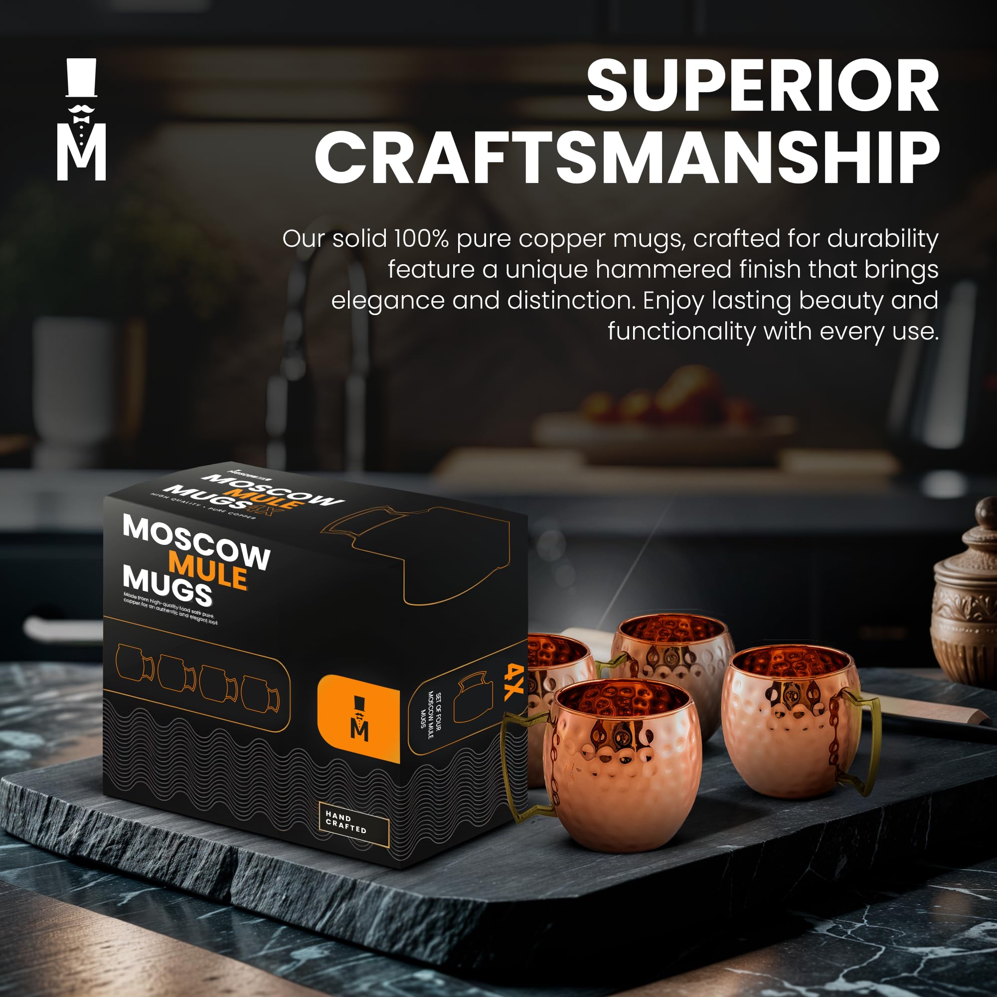 Moscow-Mix base and handle detail showcase craftsmanship and durability.