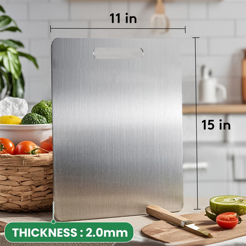 MOSDOOK titanium cutting board portable and easy to carry.