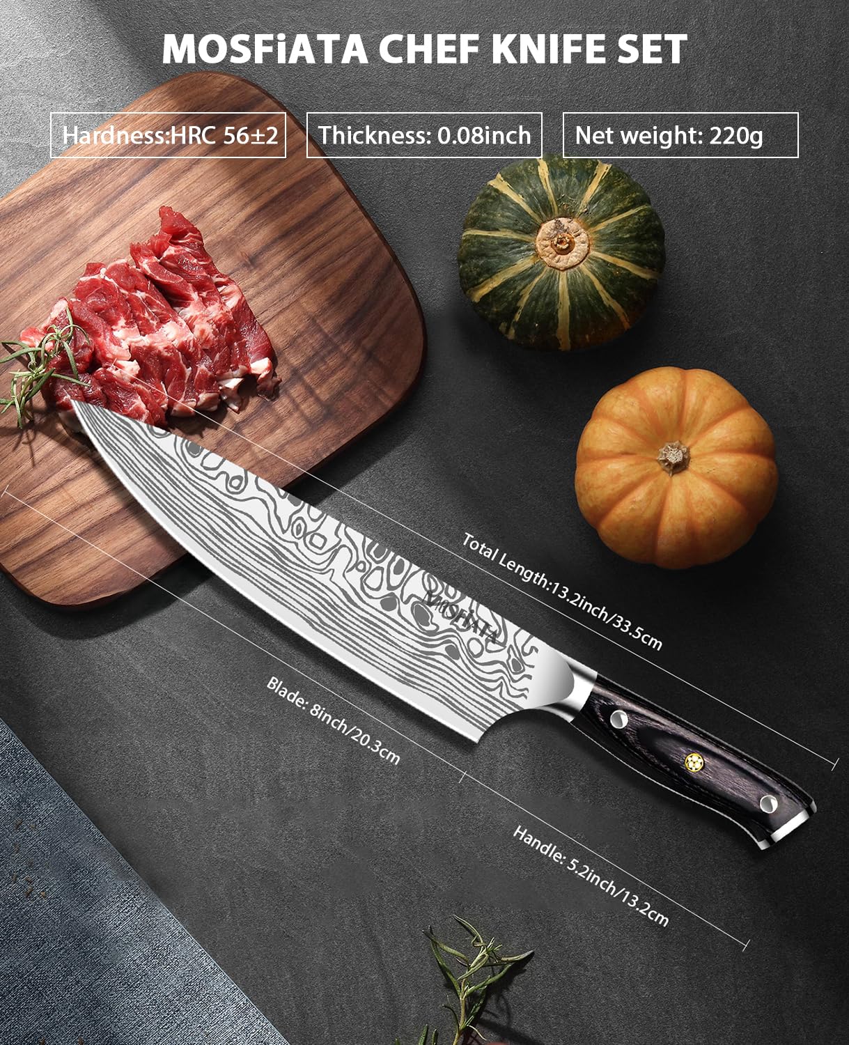 MOSFiATA knife sharpener aids quick maintenance for razor edges.