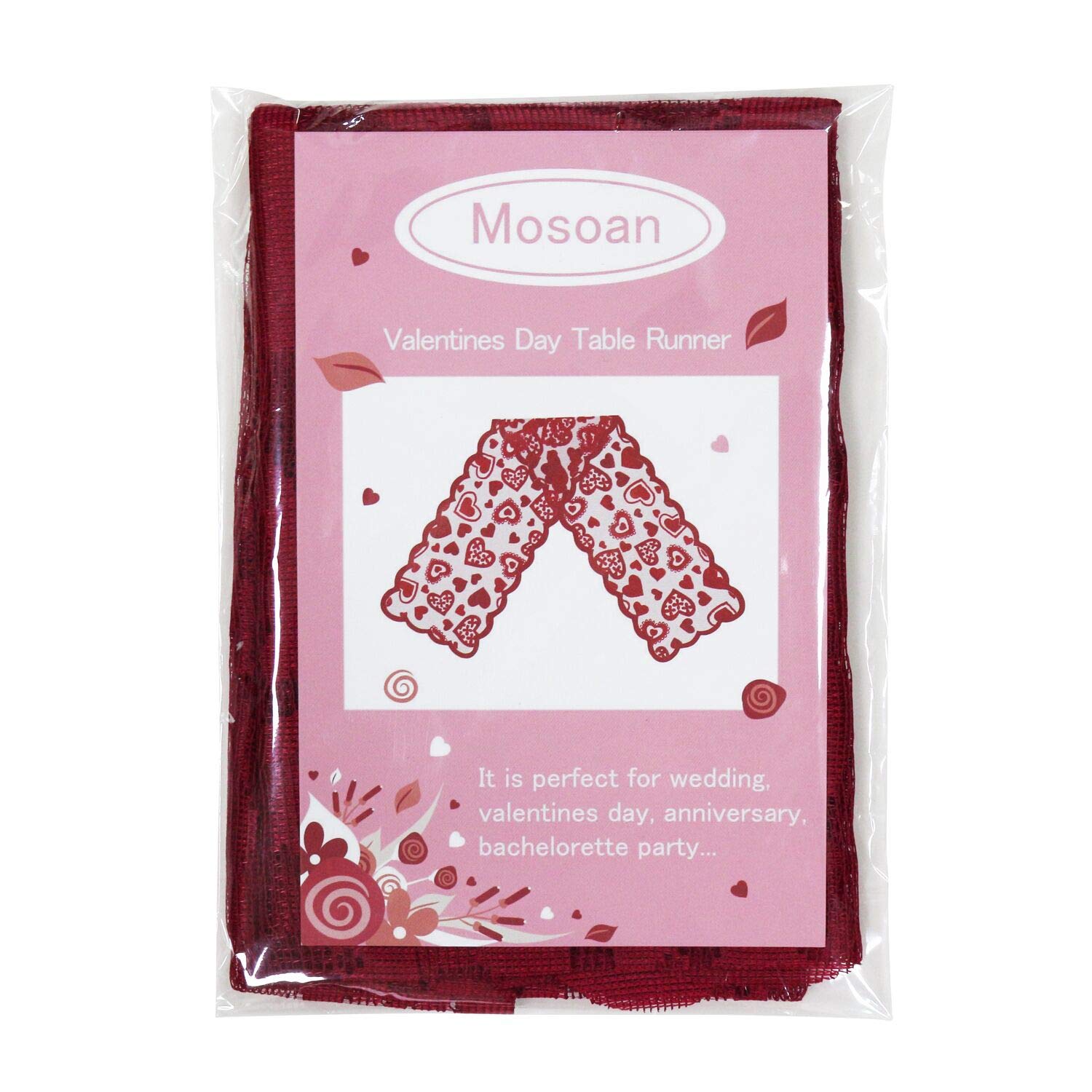 Mosoan Valentine decor adds charm to indoor and outdoor tables.