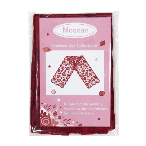 Mosoan Valentine decor adds charm to indoor and outdoor tables.