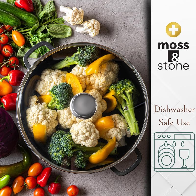 Moss & Stone dishwasher-safe skillet cleans easily after meals.