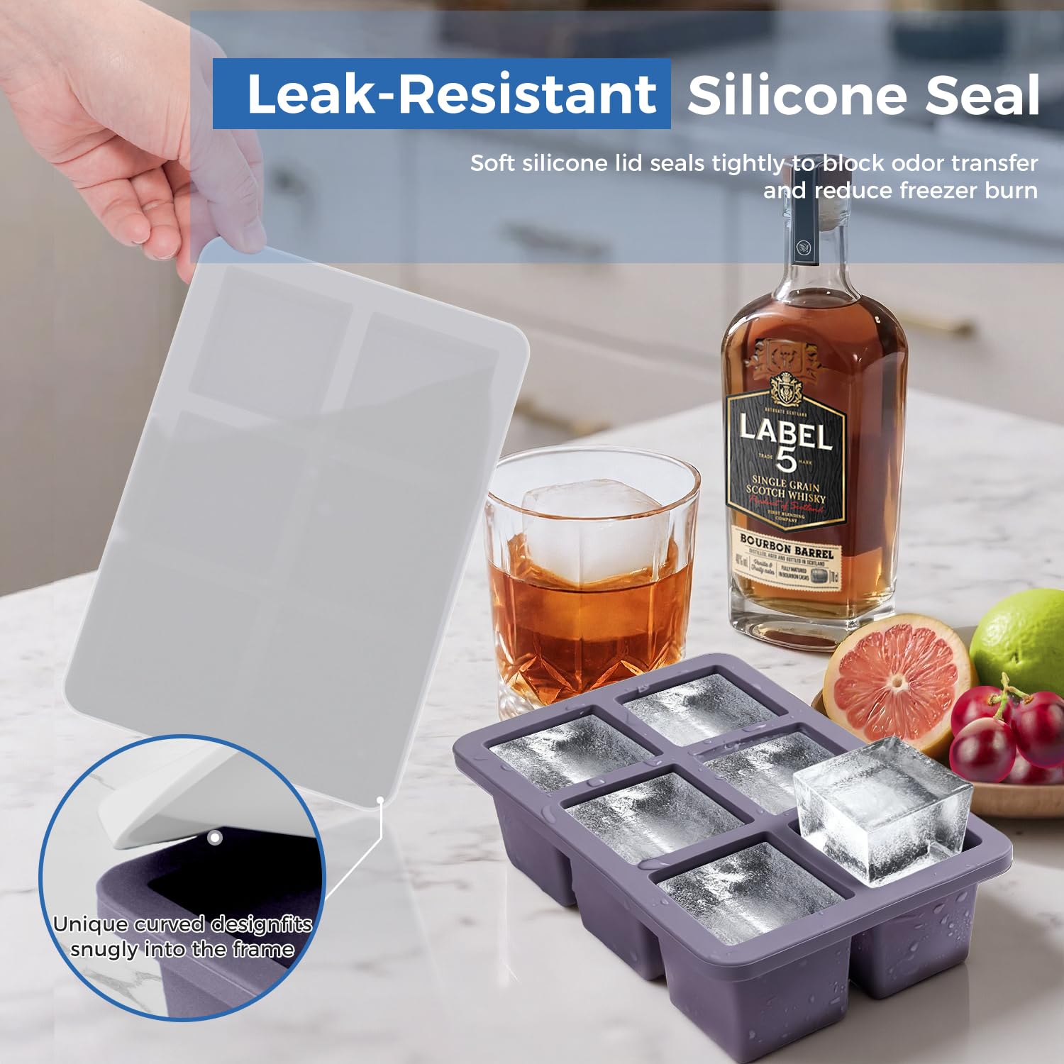 Mossime versatile tray supports meals, drinks, and frozen treats.