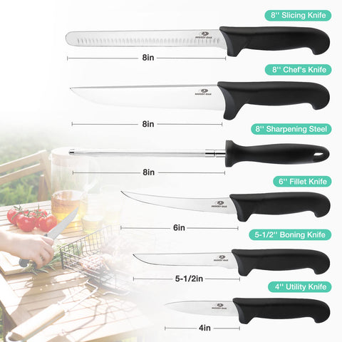 Mossy Oak 8-inch chef knife ready for precise cooking tasks