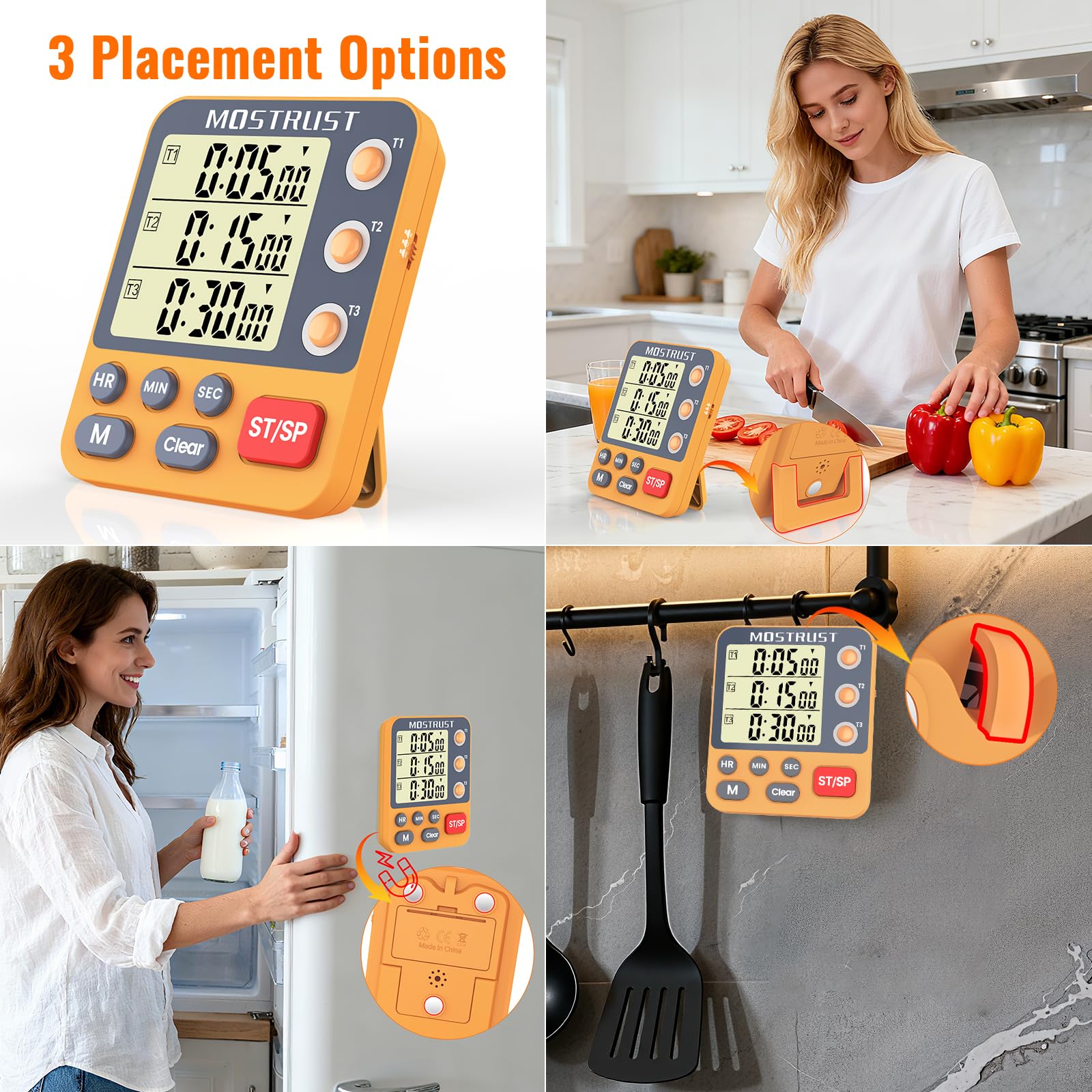 MOSTRUST three-channel timer handles multiple tasks simultaneously.