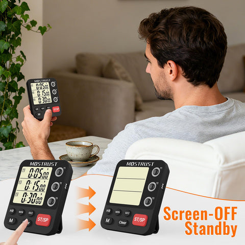 MOSTRUST timer retractable stand supporting countertop timing