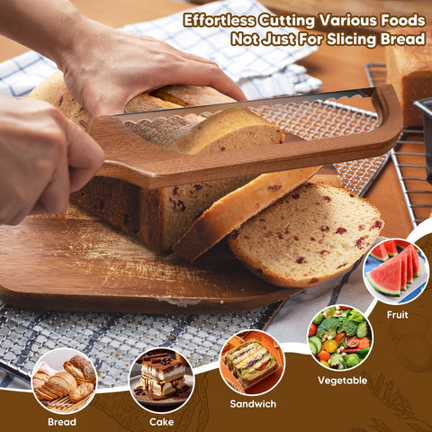 MOTAIPEAK bread knife with adjustable serrations for left or right use.