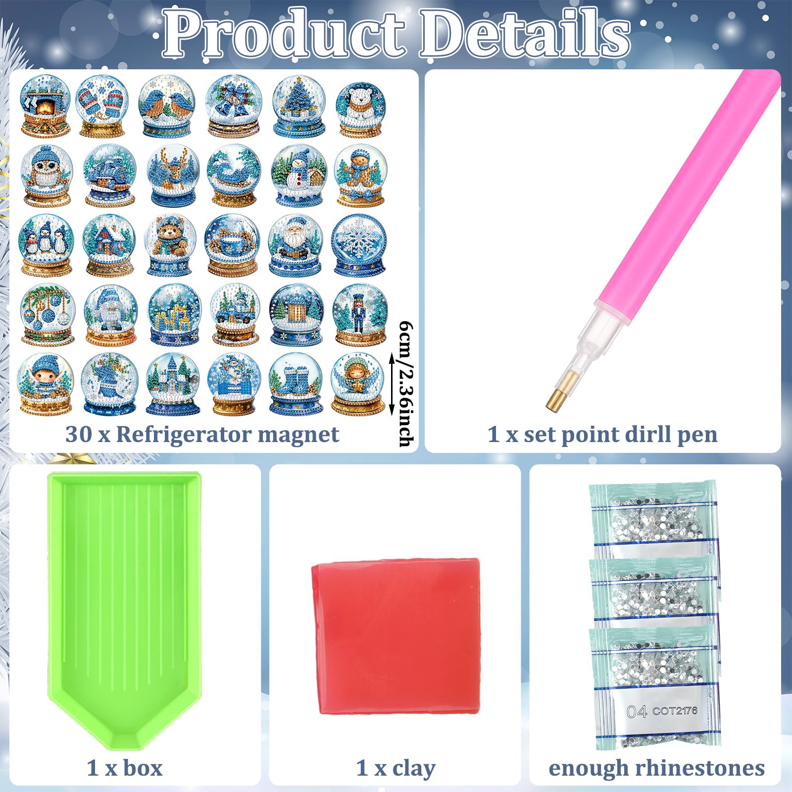 Motipuns crystal ball magnets attach securely to metal surfaces for durable display.