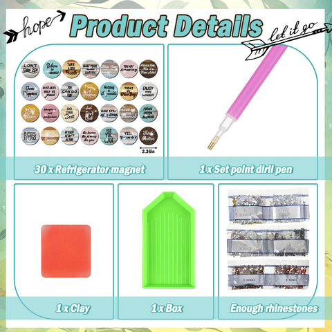 Motipuns Diamond Painting Magnets brighten metal surfaces with durable hold and creative flair.