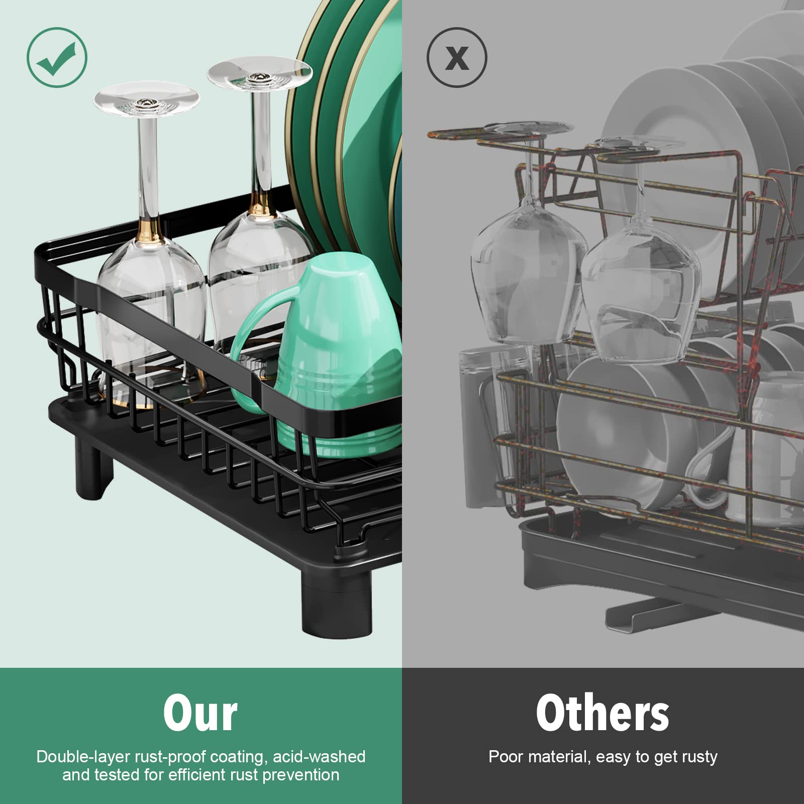 MOUKABAL easy-assembly rack installs in minutes for busy kitchens.