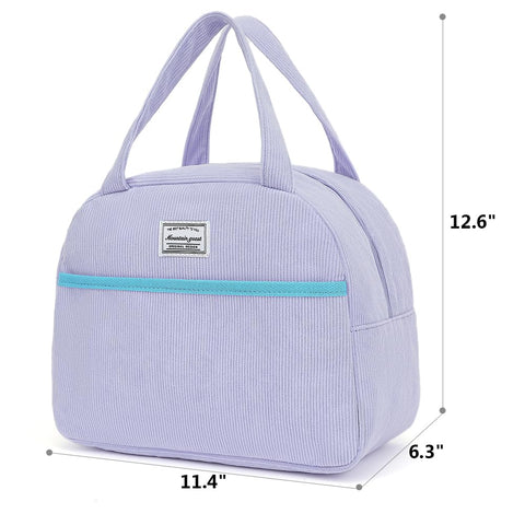 Mountain guest insulated lunch bag keeps food warm for hours.