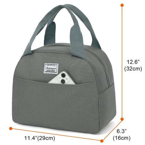 Mountain guest insulated lunch bag showing thermal lining for freshness