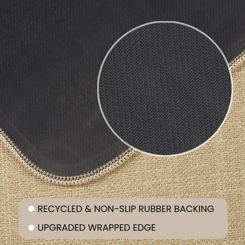 Moutina mushroom snail kitchen rug durable back supports busy foyers.