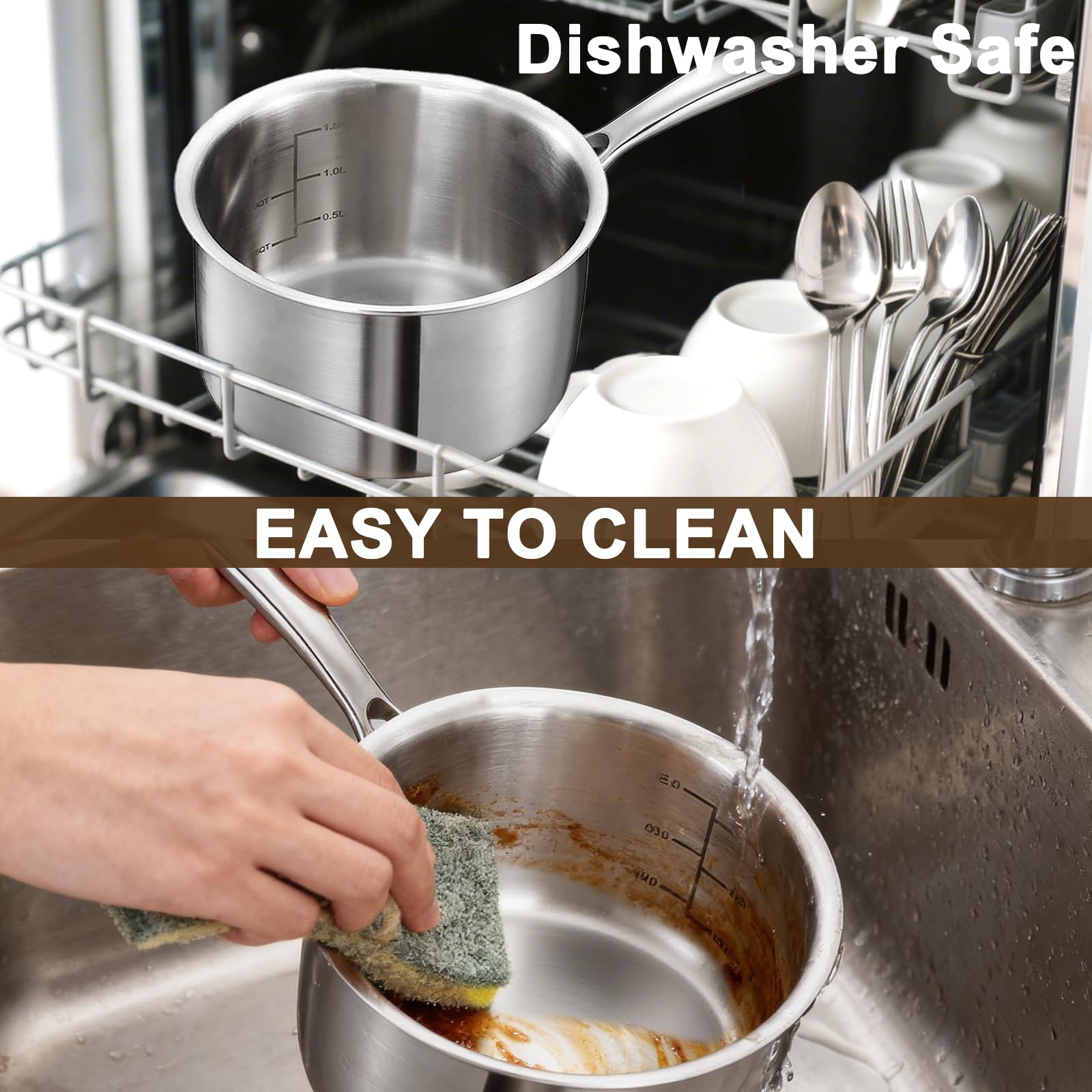 MOUTIUS dishwasher-safe design simplifies cleanup after meals.