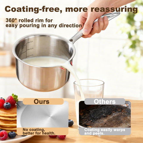 MOUTIUS glass lid provides clear view for precise simmering without lifting.