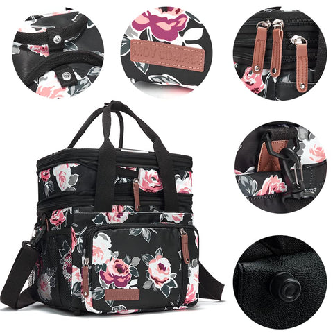 MOV COMPRA lunch bag back pocket provides quick-access essentials