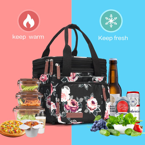MOV COMPRA lunch bag removable shoulder strap enables hands-free carrying