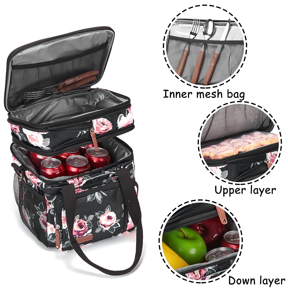 MOV COMPRA lunch bag zipper closure eases cleaning and full access