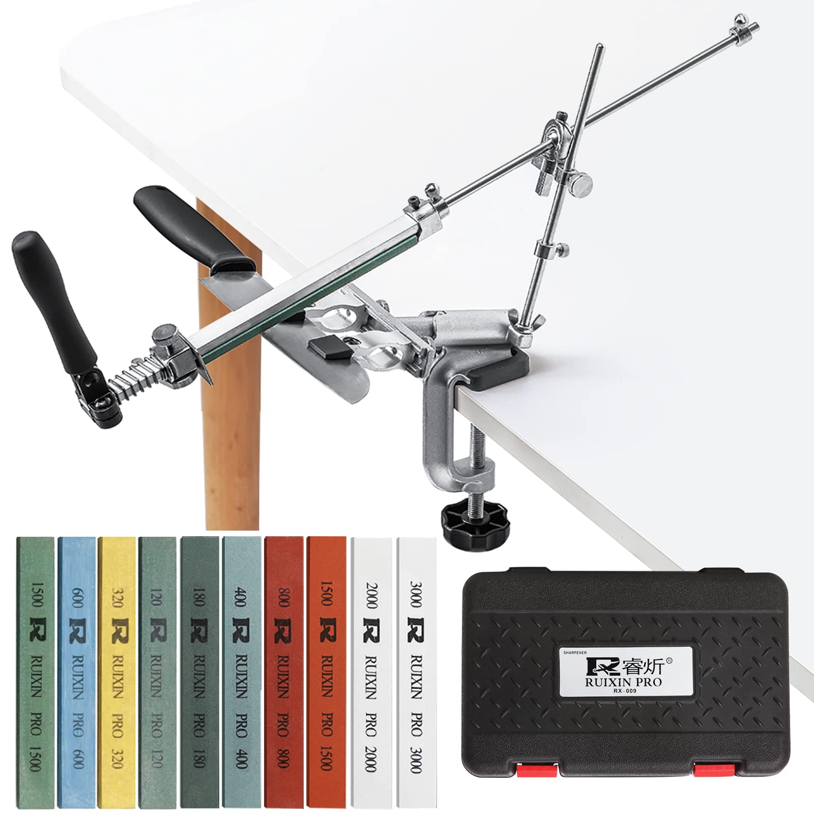 MOVIRON Ruixin Pro RX-009 knife sharpener provides stable grip for precise sharpening